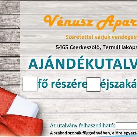 Vénusz Apartman Cserkeszőlő Zewnętrze zdjęcie